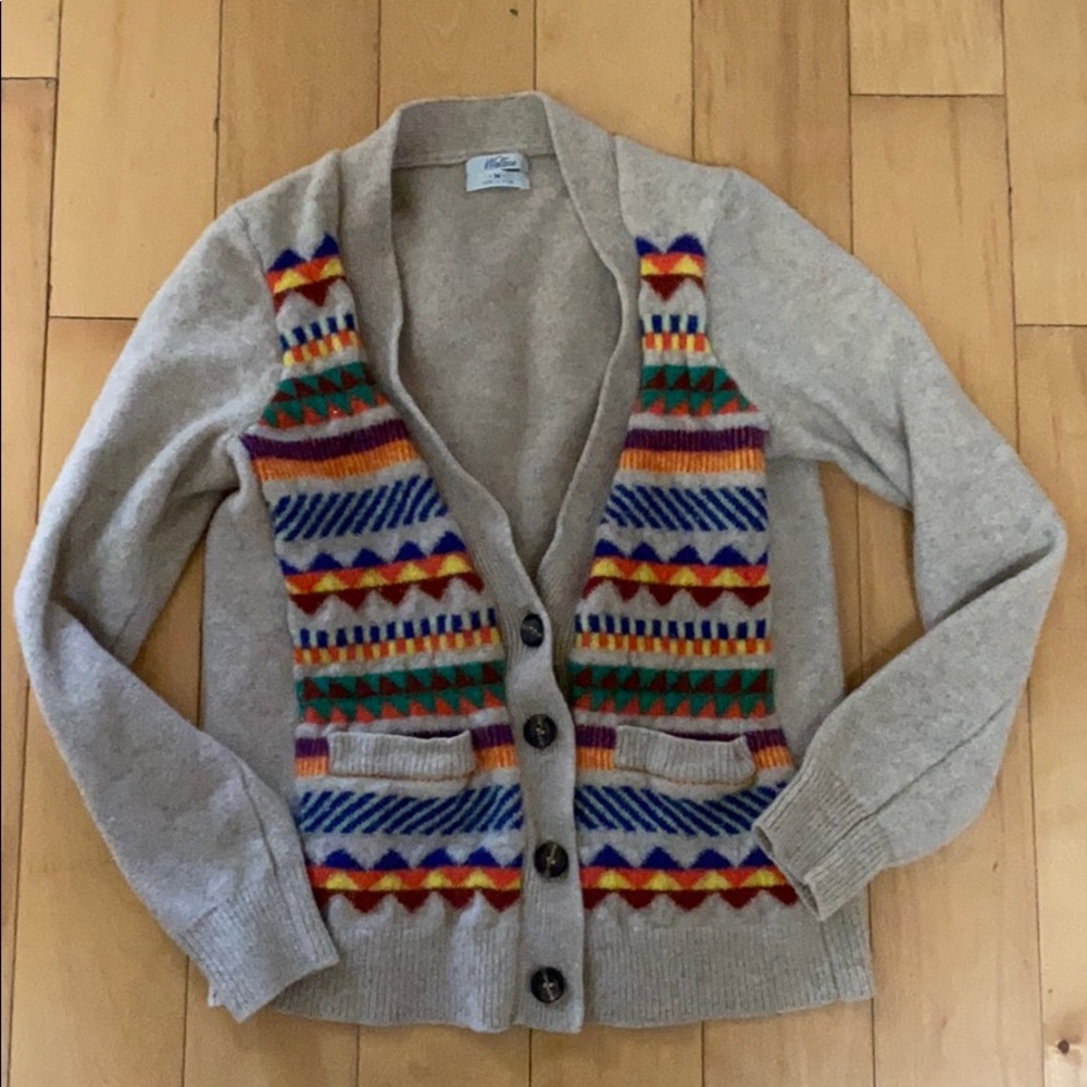 Madewell wool cardigan sz medium